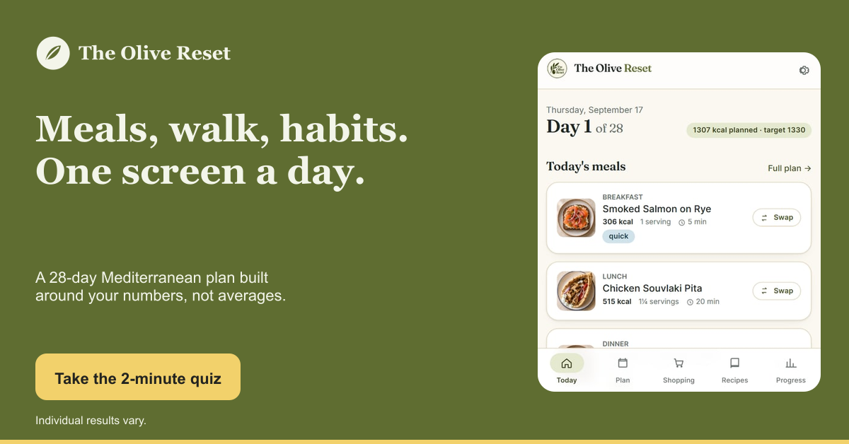 Today screen: meals, walk, habits, 1200×628